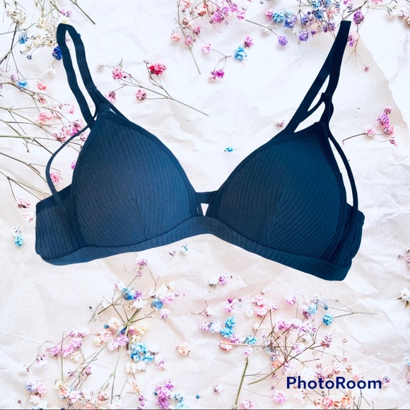 New WIRELESS Cotton Push-up Bra in Black - Picture 5 of 13